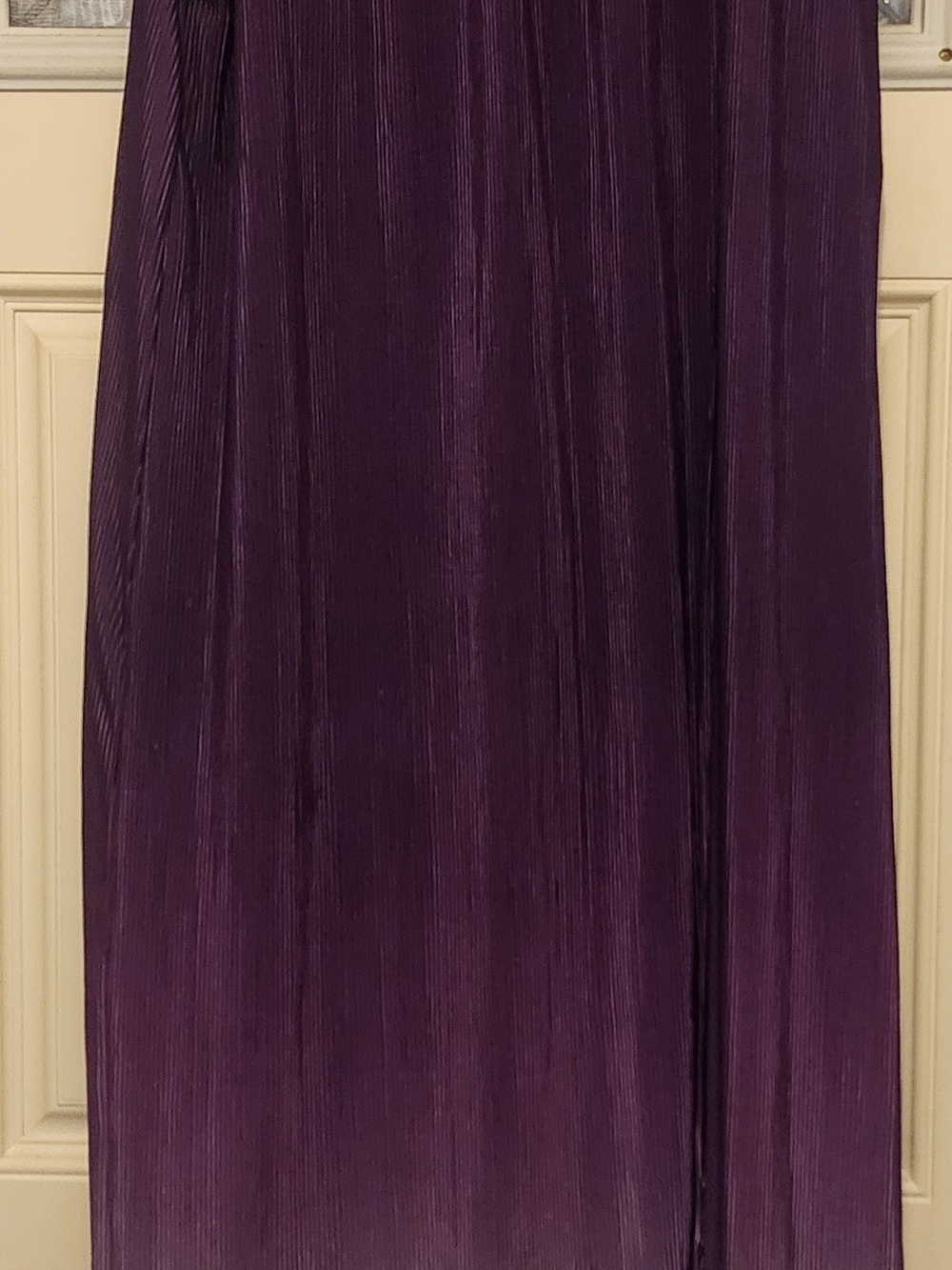 Catherines Plum Pleated Maxi Dress